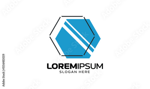 Minimall modren glass logo template