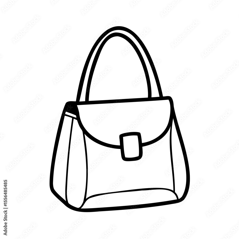 female handbag isolated on white