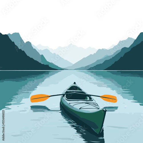 canoe on lake