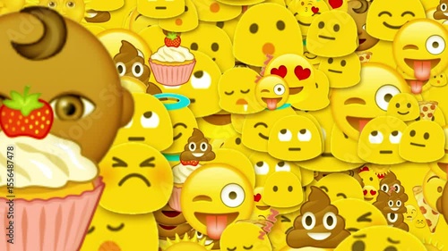 meme explosion animation rain of memes