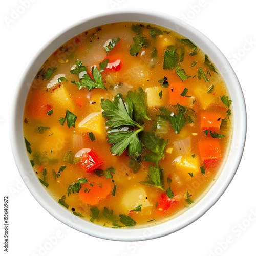 Delicious vegetable soup warm comforting meal healthy eating