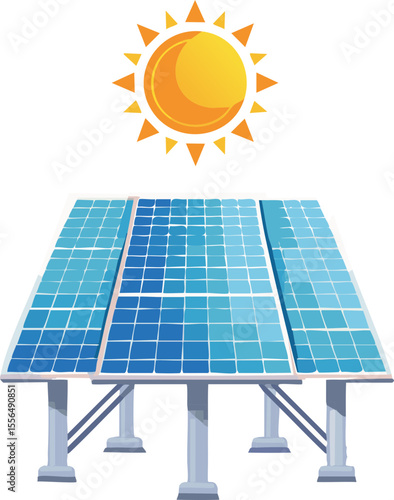 Représentation flat d’énergie renouvelable