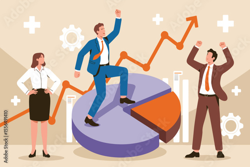 illustration of business people