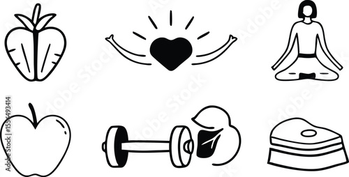 Health and Wellness Icons