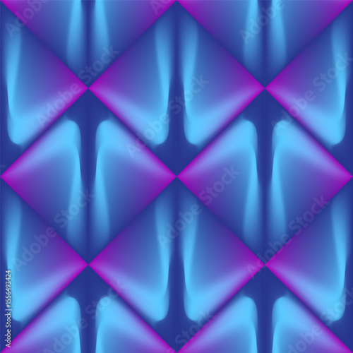 Endless vector seamless pattern consisting of various colorful graphic elements.