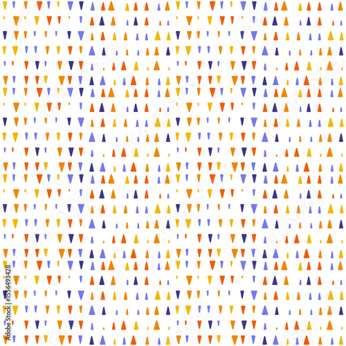 Endless vector seamless pattern consisting of various colorful graphic elements.