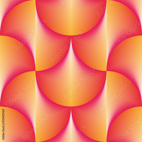 Endless vector seamless pattern consisting of various colorful graphic elements.