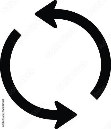 Circular Arrows  A Symbol of Renewal, Recycling, and Continuous Improvement Processes, Representing Endless Loops and Cyclical Systems
