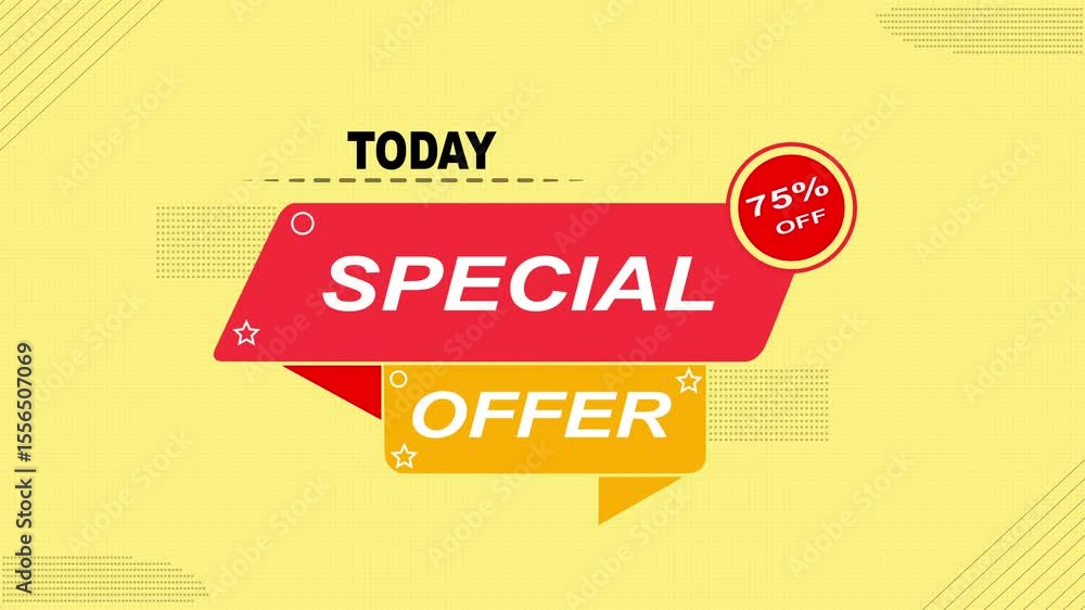 Motion graphic of abstract super sale banner concept. Special Offer, Business Promotion Video ,Special offer, shopping, discount, shop retail business concept. Motion poster. 75% discount sale OFF Motion graphic of abstract super sale banner concept. Special Offer, Business Promotion Video ,Special offer, shopping, discount, shop retail business concept. Motion poster. 75% discount sale OFF