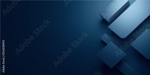 Abstract dark blue background with flowing lines and subtle light effects for modern design and technology use