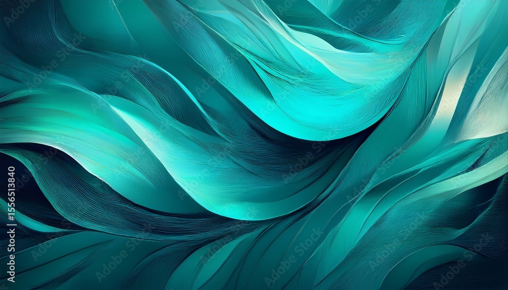 Fototapeta premium vibrant teal colors abstract wallpaper design