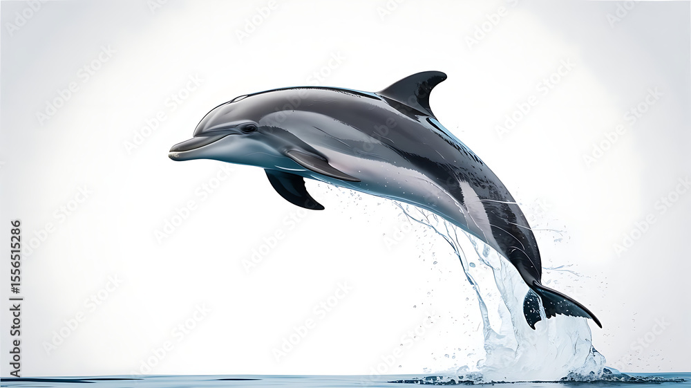 Obraz premium dolphin jumping out of water