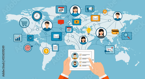 Global Network Connection  Connecting People and Businesses Worldwide