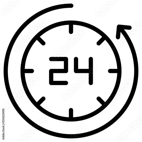 24 Hours Icon