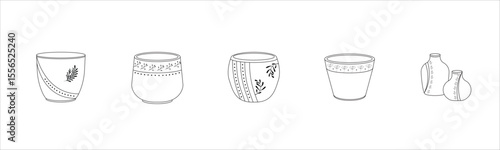 Earthen Elegance A Collection of Decorated Pottery