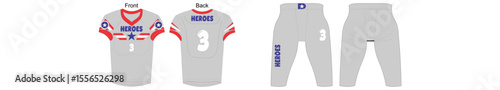 American Football jersey unif...