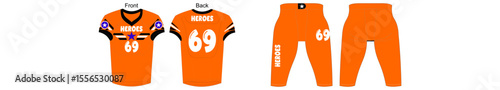 American Football jersey unif...