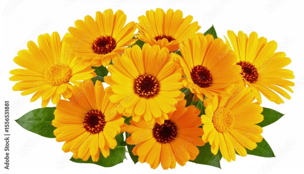 Fototapeta premium Bright bouquet of marigold flowers