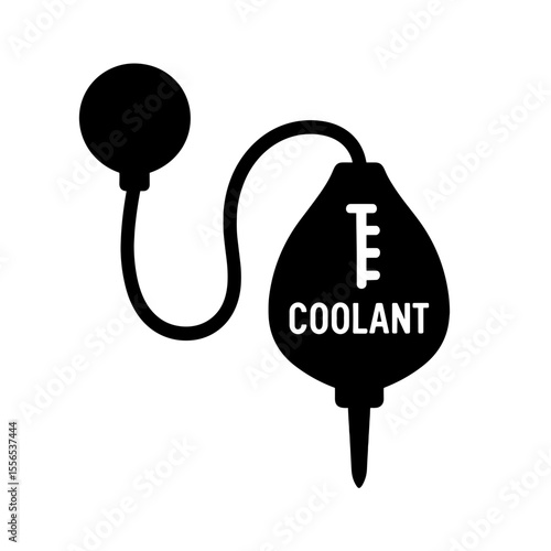 Coolant tester icon representing antifreeze testing – solid