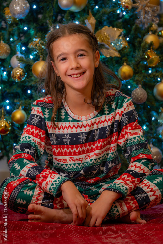girl at christmas