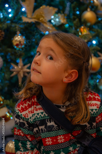 girl at christmas