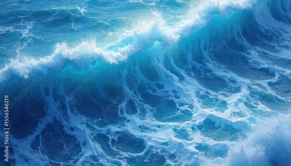 Illustration captures ocean wave in motion, clear blue water, white foam. Sea wave texture with dynamic pattern, nature power concept. Ideal for travel blogs, eco projects, marine themes aquatic Illustration captures ocean wave in motion, clear blue water, white foam. Sea wave texture with dynamic pattern, nature power concept. Ideal for travel blogs, eco projects, marine themes aquatic