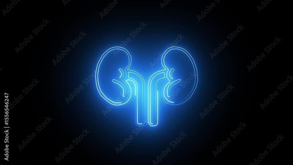 Neon Human Heart icon isolated on black background HD Video, blue color motion graphic animation Neon Human Heart icon. Neon Human Heart icon isolated on black background HD Video, blue color motion graphic animation Neon Human Heart icon.