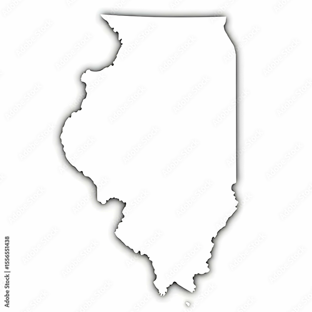 Black and white vector map showing Midwestern USA states (e.g., Illinois, Ohio, Michigan, Indiana), outlined clearly without names, isolated on white background Black and white vector map showing Midwestern USA states (e.g., Illinois, Ohio, Michigan, Indiana), outlined clearly without names, isolated on white background