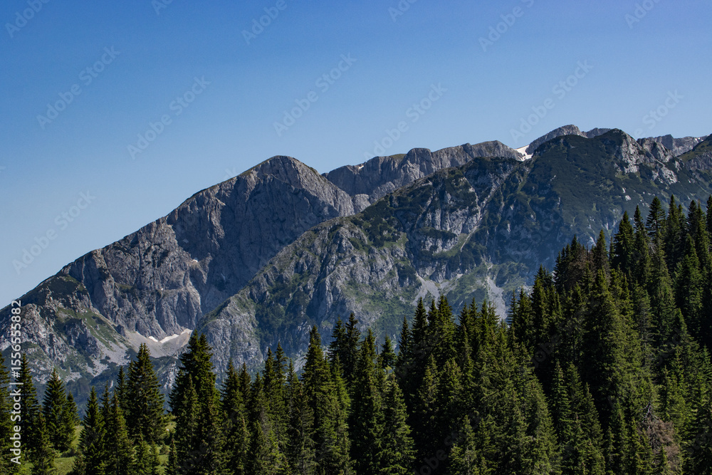 Fototapeta premium Wunderschöne Aussicht auf Hochland in Montenegro