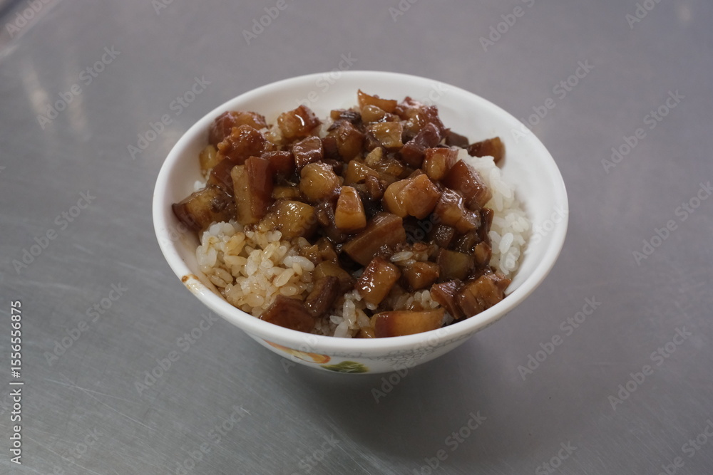 Fototapeta premium 前金肉燥飯の肉燥飯
