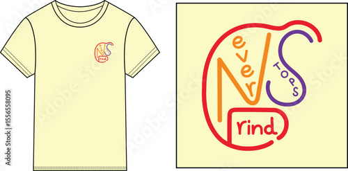 grind never stops t-shirt design vector illustration