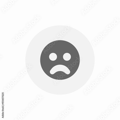 sad person icon sign vector
