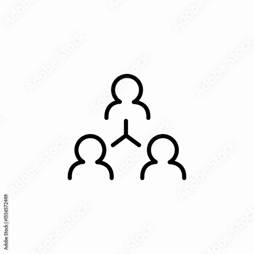small team network icon sign vector