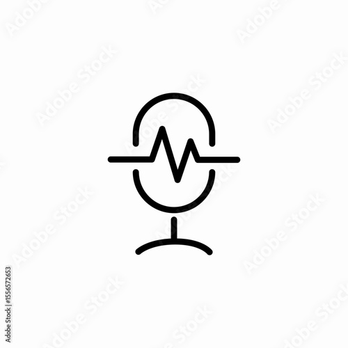 voice microphone recorder icon sign vector