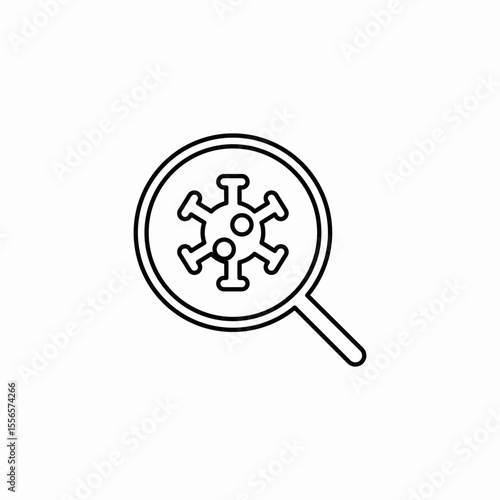 research virus icon sign vector