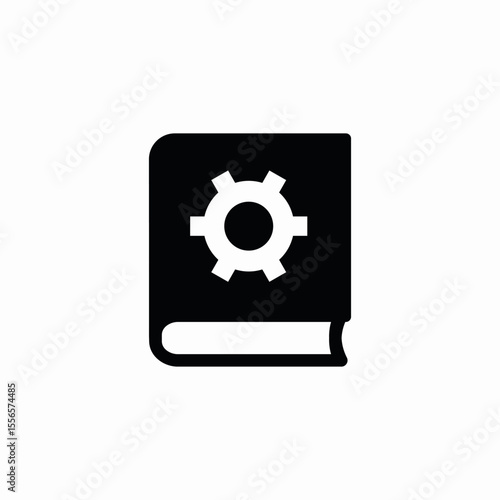 system guide book icon sign vector