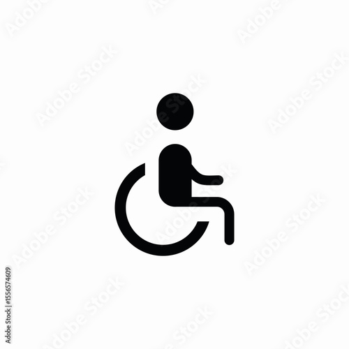 wheelchair accessibility icon sign vector