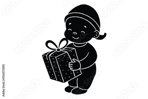 baby with a bag