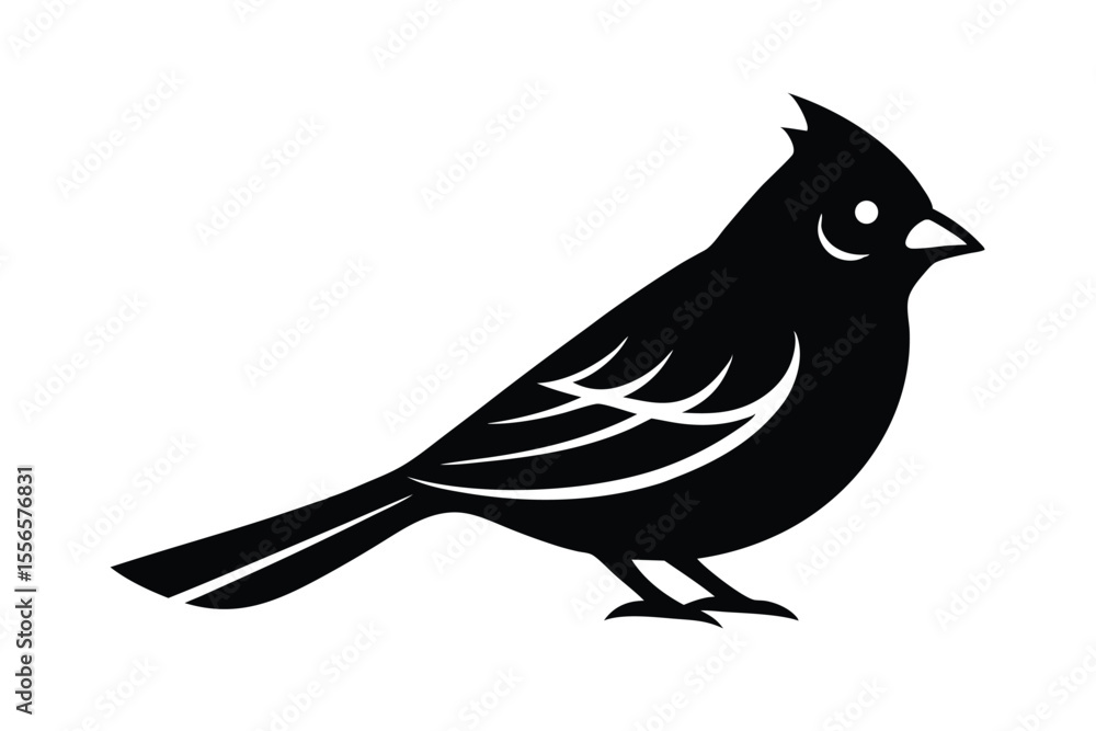 Obraz premium cardinal bird vector icon