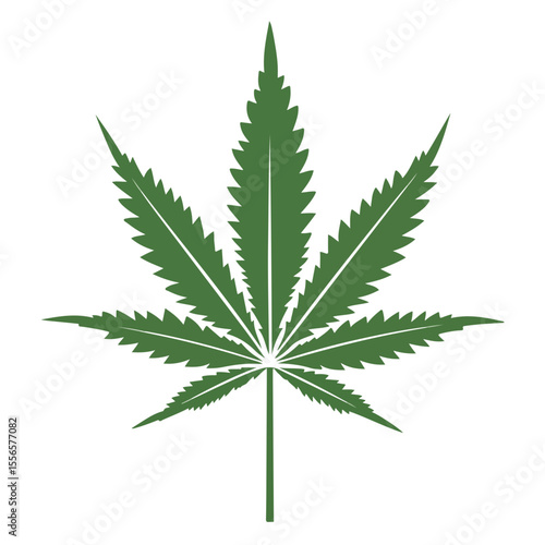 Weed Marijuana cannabis leaf vector icon logo illustration