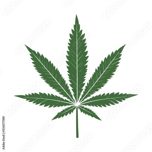 Weed Marijuana cannabis leaf vector icon logo illustration