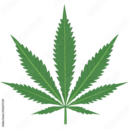 Weed Marijuana cannabis leaf vector icon logo illustration
