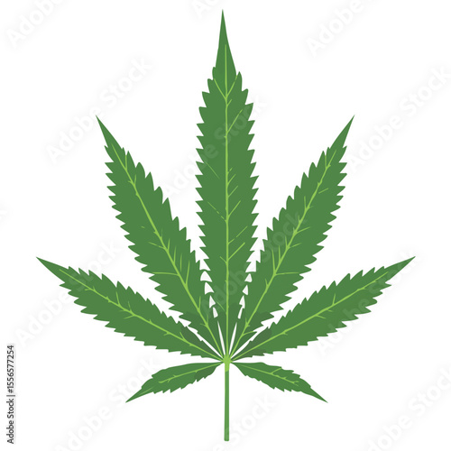 Weed Marijuana cannabis leaf vector icon logo illustration