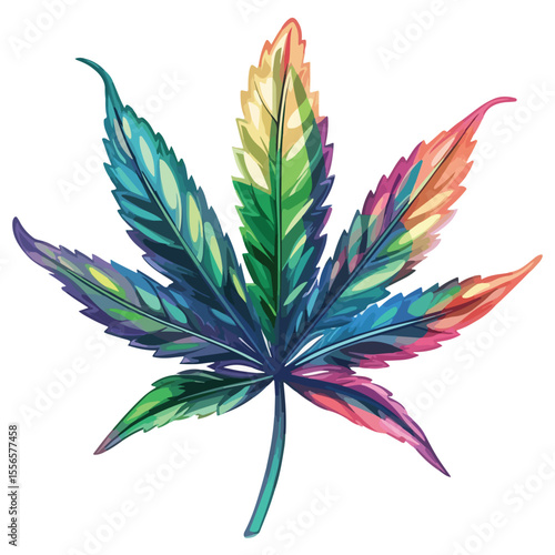 Weed Marijuana cannabis leaf vector icon logo illustration