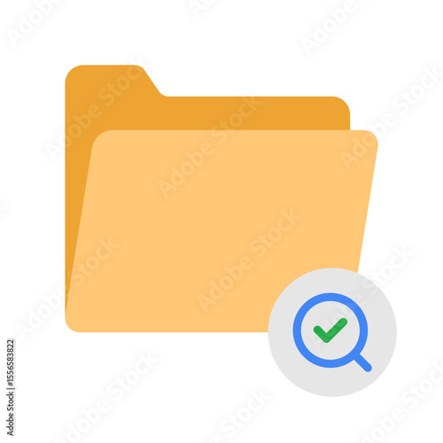 Checked Folder Search svg icon