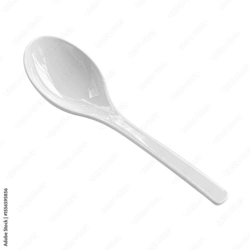 Shiny silver spoon and fork, isolated on a white background, ready for a meal Shiny silver spoon and fork, isolated on a white background, ready for a meal