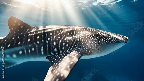 Wallpaper Mural 深碧泳ぐ子ザメと潜水士邂逅 Torontodigital.ca