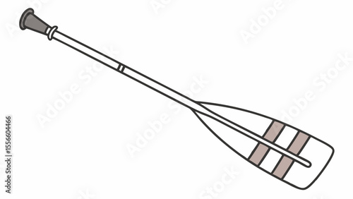 Simple Illustration of a Rowing Paddle.