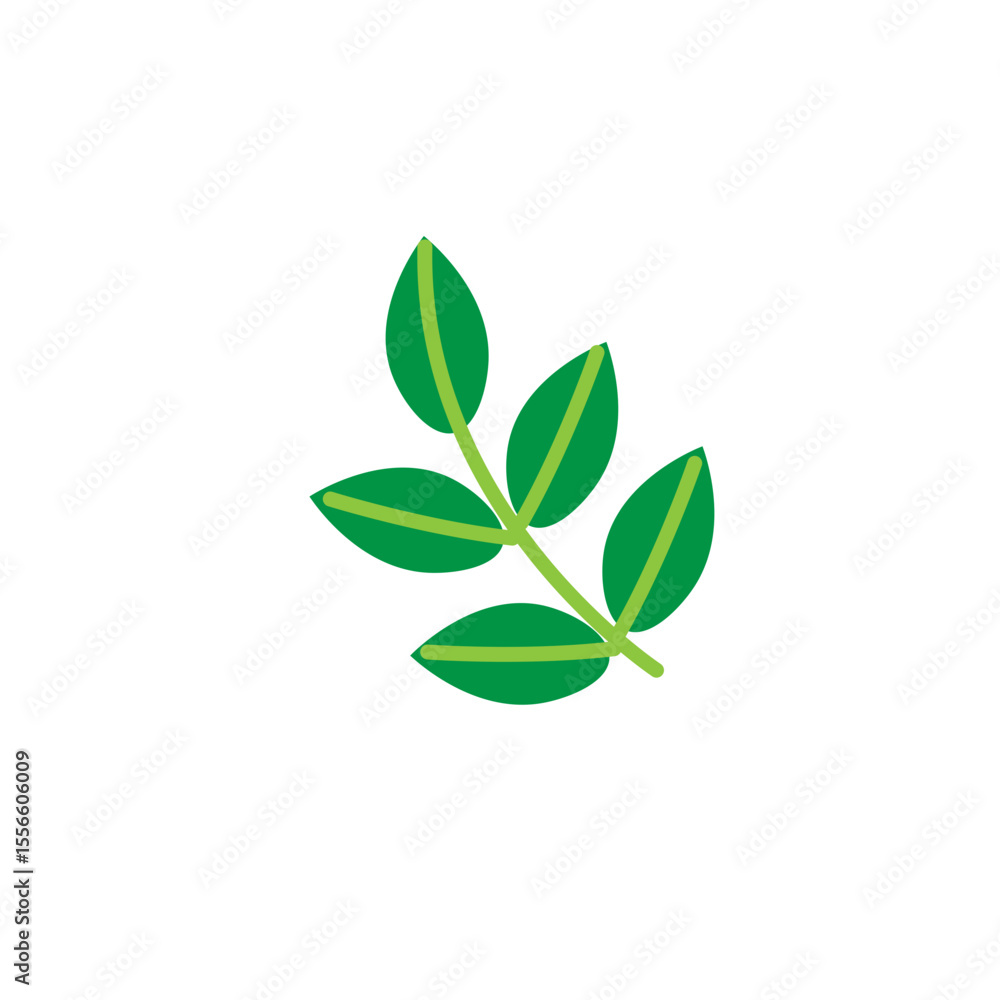 Fototapeta premium Cute Windy Leaf Icon in Cartoon Flat Style for Weather Forecast Apps, Fall Breeze UI Elements, Seasonal Animations and Motion Graphic Design Tools