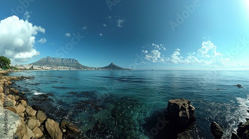 Coastal panorama of Table Mountain